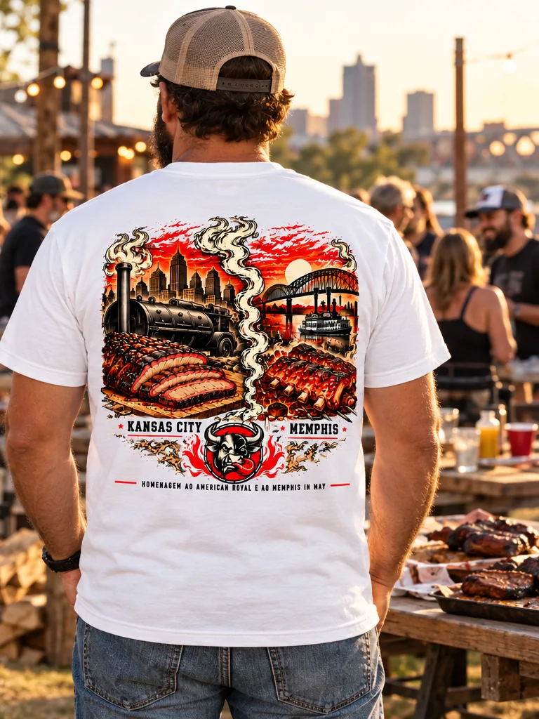 Estampa Pitmasters em festival de barbecue